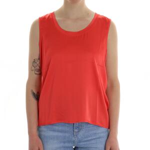 TOP TUV SATIN ROSSO